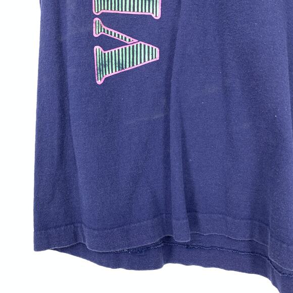 Vintage Venice Beach Crew Neck T-Shirt Mens Size Large Blue Short Sleeve - Picture 4 of 5